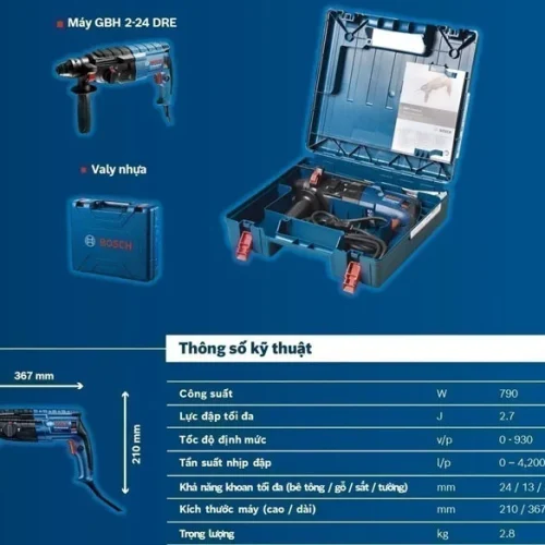 Máy khoan búa điện Bosch GBH 2-24 DRE