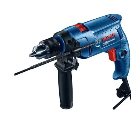 Máy khoan động lực Bosch GSB 550 kèm tay cầm phụ và thước đo sâu
