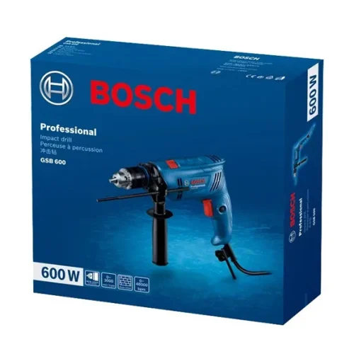 Máy khoan động lực Bosch GSB 600 trong hộp sản phẩm
