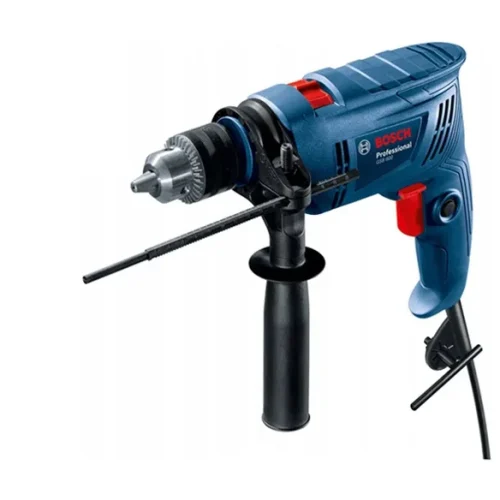 Máy khoan động lực kèm phụ kiện Bosch GSB 600 góc nghiêng trái