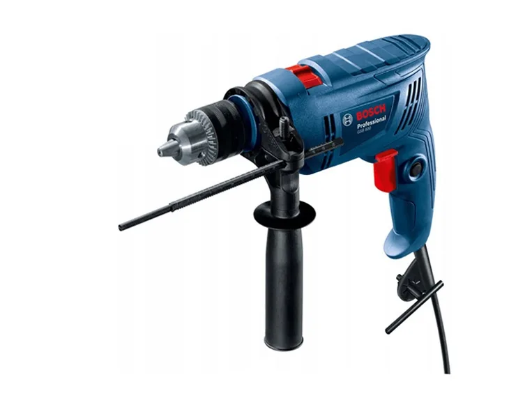 Máy khoan động lực kèm phụ kiện Bosch GSB 600 góc nghiêng trái