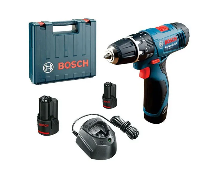 Máy khoan động lực pin Bosch GSB 120-LI Gen II trọn bộ