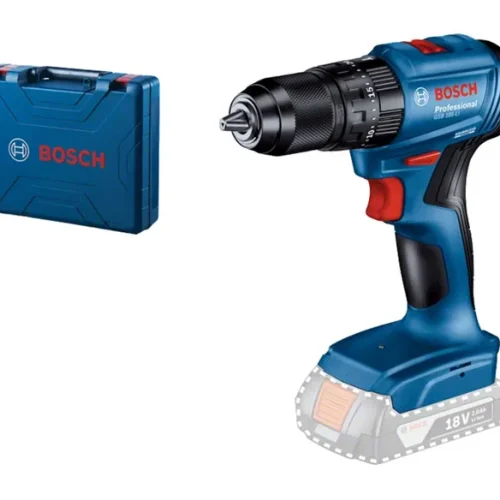 Máy khoan vặn vít pin Bosch GSB 185-LI Solo thân máy hộp đựng