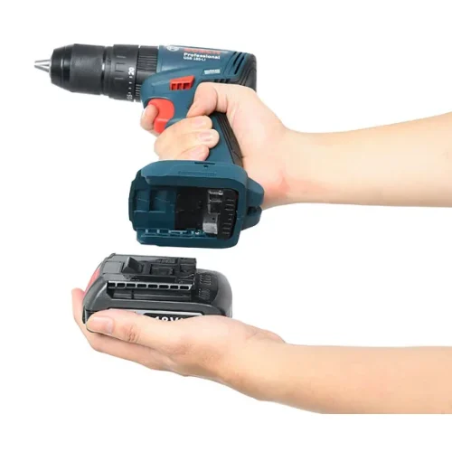 Máy khoan vặn vít pin Bosch GSB 185-LI tháo lắp pin