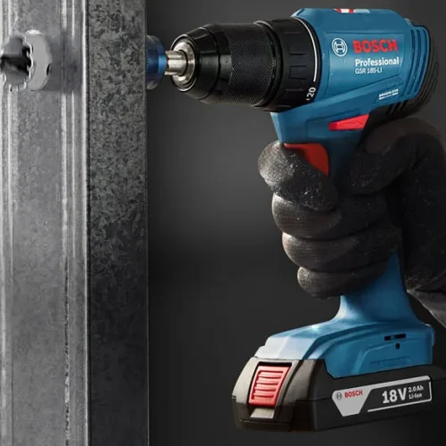 Máy khoan vặn vít pin Bosch GSR 185-LI 1 pin khoan kim loại