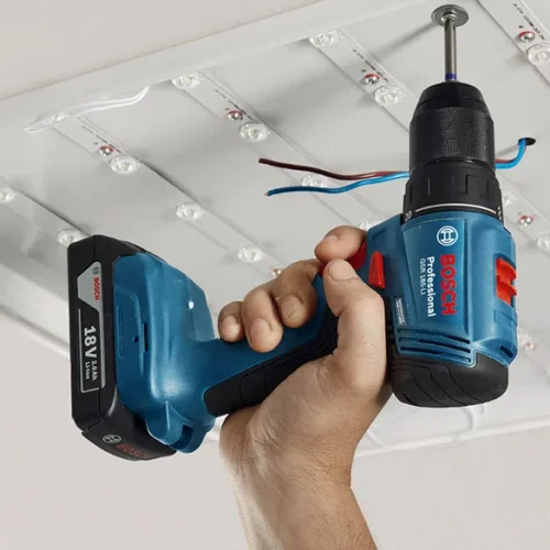 Máy khoan vặn vít pin Bosch GSR 185-LI 1 pin lắp đặt