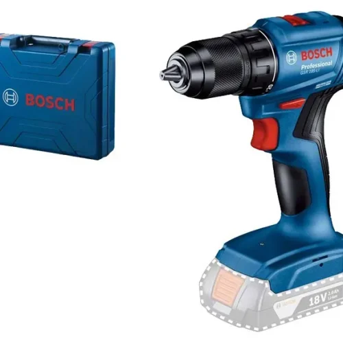 Máy khoan vặn vít pin Bosch GSR 185-LI kèm 1 pin, thân máy và hộp đựng