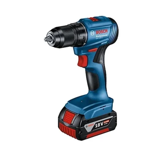 Máy khoan vặn vít pin Bosch GSR 185-LI một pin góc nghiêng bên trái