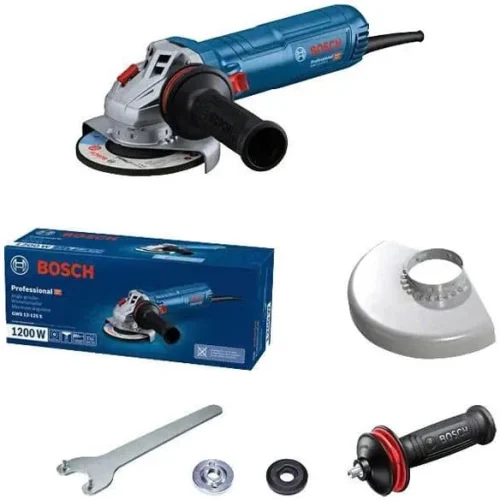 Máy mài góc Bosch GWS 12-125 S trọn bộ
