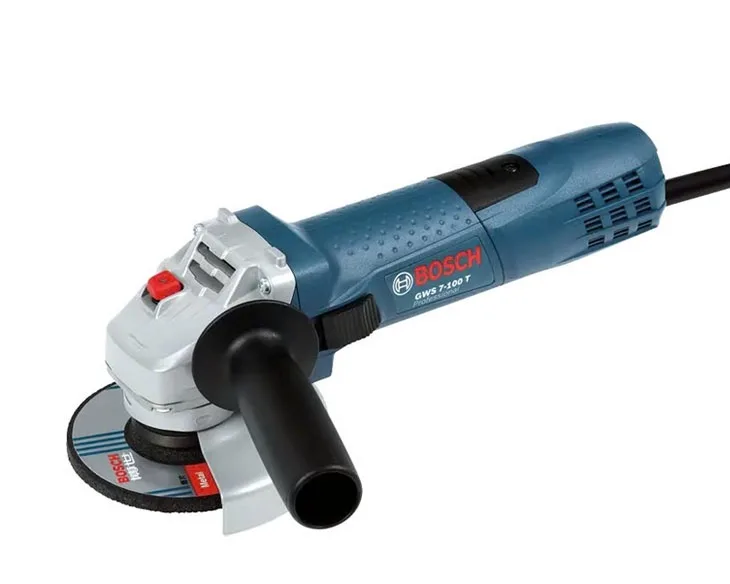 Máy mài góc Bosch GWS 7-100 T kèm tay cầm phụ và dây điện