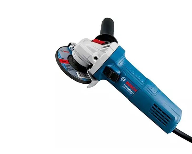 Máy mài góc Bosch GWS 750-100 góc nghiêng từ trên