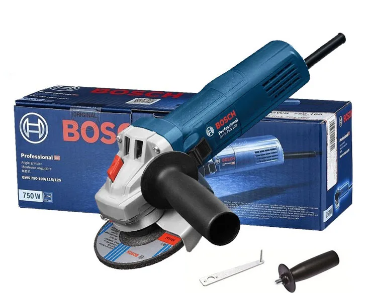 Máy mài góc Bosch GWS 750-100 kèm hộp đựng phụ kiện