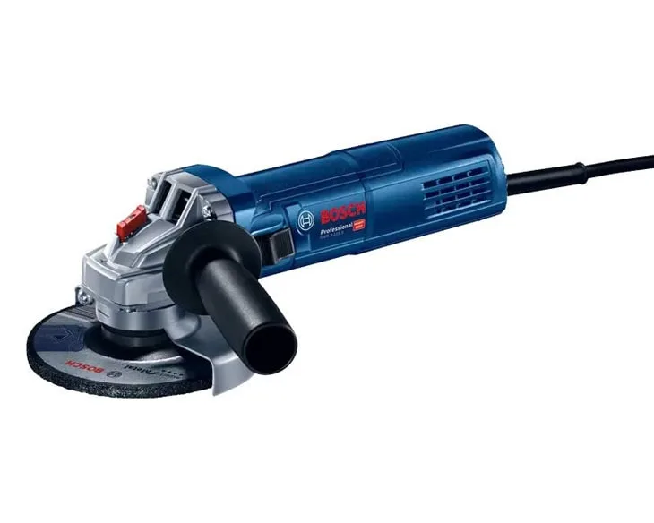 Máy mài góc Bosch GWS 900-100S kèm đĩa mài nhìn góc nghiêng bên trái