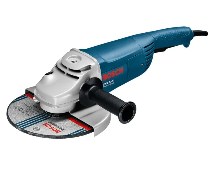 Máy mài góc lớn Bosch GWS 2200-180 kèm đĩa mài nhìn góc nghiêng bên trái