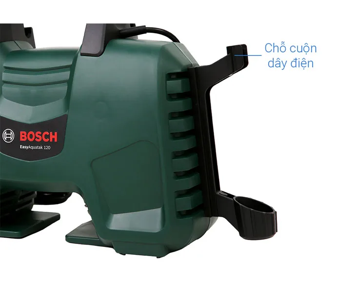 Máy phun xịt rửa áp lực cao Bosch EasyAquatak 120 có móc cuộn dây điện
