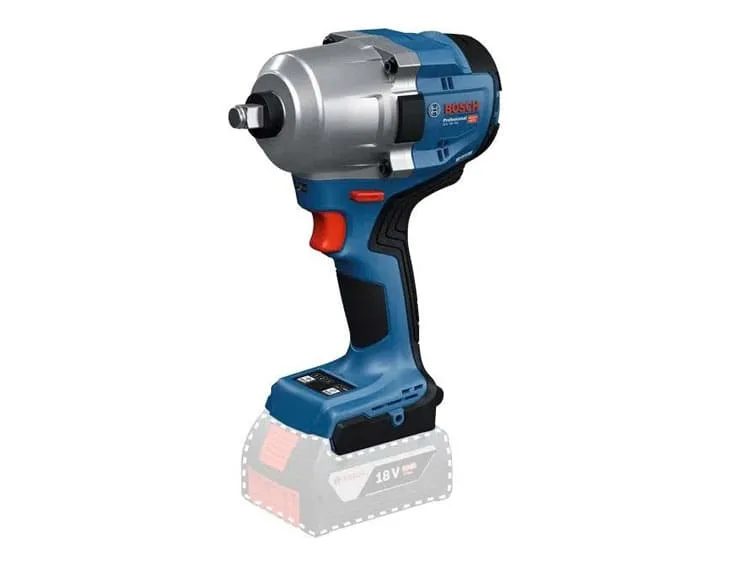 Máy siết ốc bu lông dùng pin Bosch GDS 18V-780 góc nghiêng bên trái