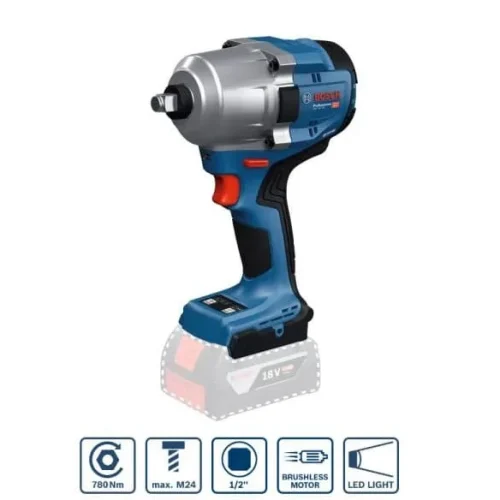 Máy siết ốc bu lông dùng pin Bosch GDS 18V-780 mặt bên
