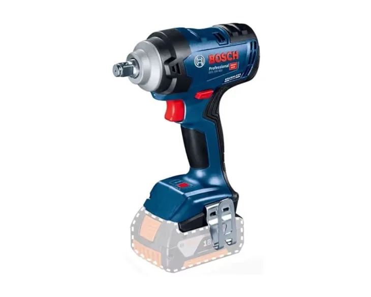 Máy vặn vít động lực pin Bosch GDS 18V-400 SOLO nhìn góc nghiêng bên trái