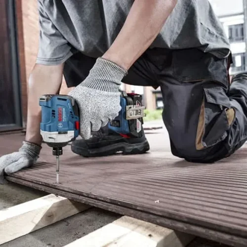 Máy vặn vít pin Bosch GDR 18V 215 lắp sàn gỗ