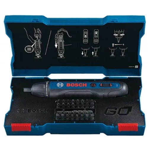 Máy vặn vít pin Bosch Go Gen 2 kèm hộp đựng