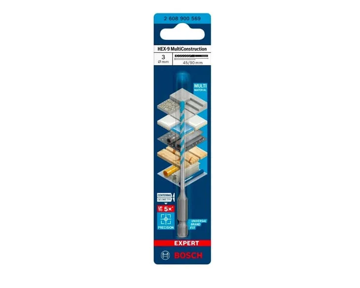 Mũi khoan đa năng Bosch HEX-9 3x45x90mm