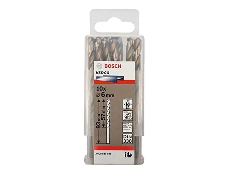 Mũi khoan Inox Bosch HSS-CO 6mm (Bộ)