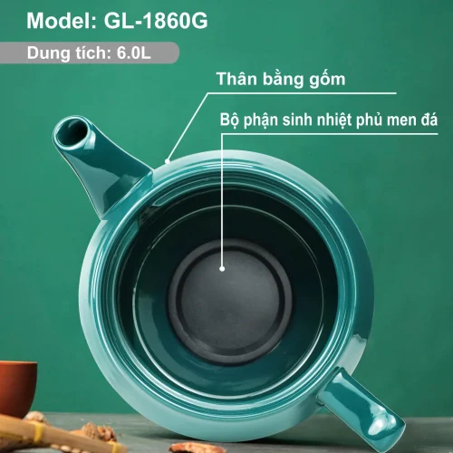 Nắp ấm sắc thuốc Gali 1860G