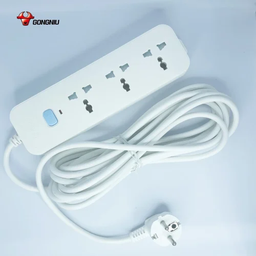 Ổ cắm điện Gongniu N1030 3 lỗ đa năng, 1 công tắc, công suất 2500W