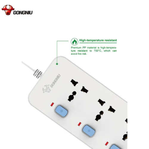 Ổ cắm điện Gongniu N3040 với vỏ nhựa PP chịu nhiệt cao