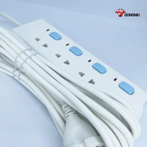 Ổ cắm điện Gongniu V3040 4 công tắc 4 lỗ công suất 2500W