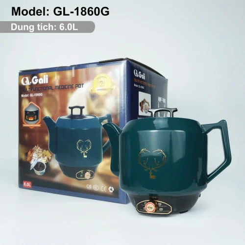 Trọn bộ hộp đựng ấm sắc thuốc Gali 1860g