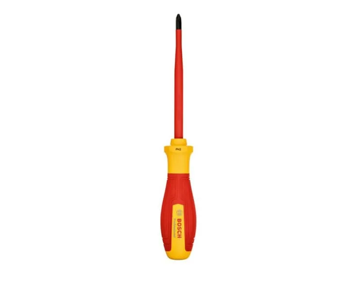Tua vít cách điện VDE đầu chữ thập Bosch PH2 chính diện
