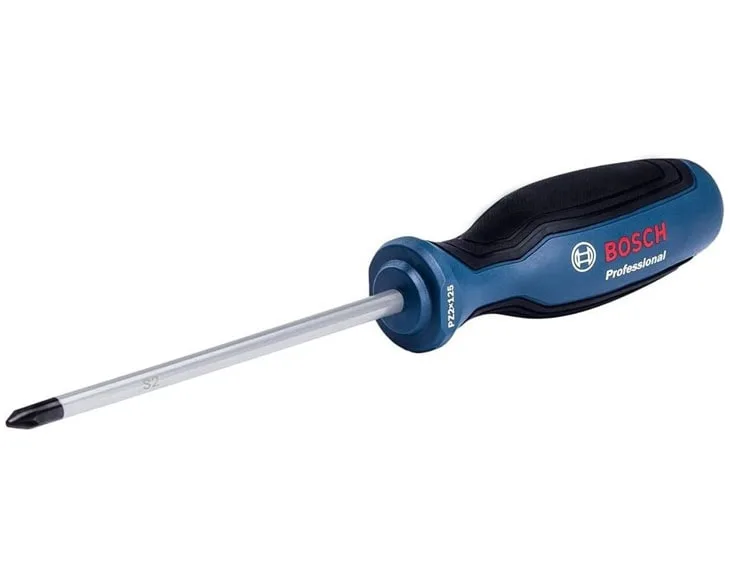 Tua vít đầu hoa thị Bosch PZ2x125mm góc nghiêng ngang