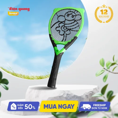 Vợt muỗi Điện Quang ĐQ EMR03 BLG màu xanh lá và đen