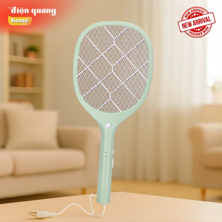 Vợt muỗi Điện Quang ĐQ EMR11 - DÂY SẠC RỜI, Pin Lithium, mẫu mới 2025 — ảnh 1