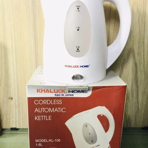 Ấm siêu tốc Khaluck KL-106 màu trắng kèm hộp Cordless Automatic Kettle