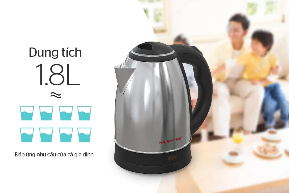 Ấm siêu tốc SUNHOUSE HTD1021 - 1.8 lít, Inox - Ảnh 10