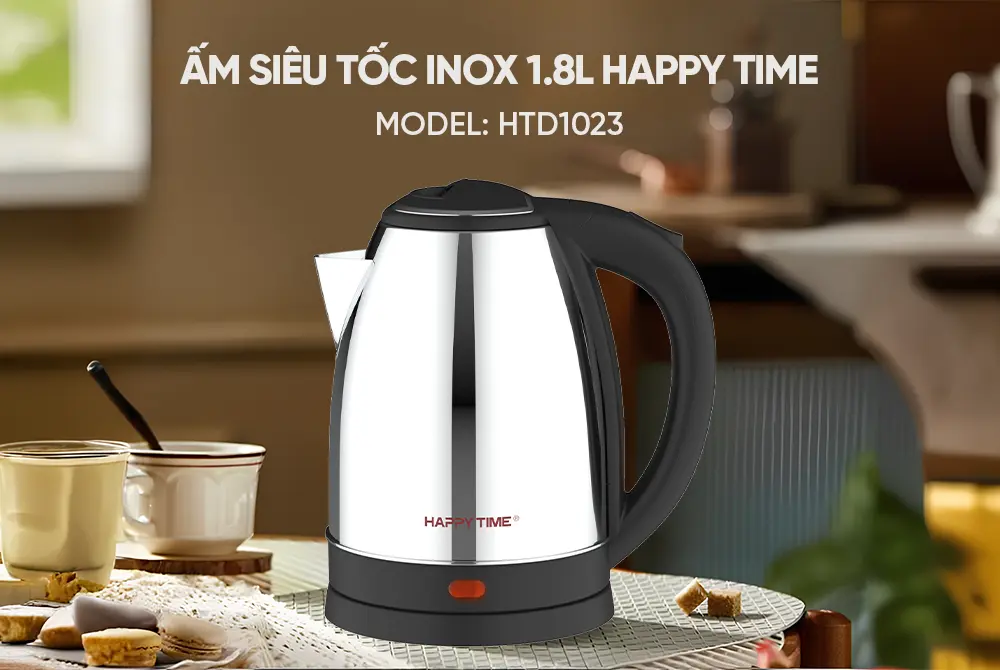 Ấm siêu tốc SUNHOUSE HTD1023 - 1.8 lít, Inox - Ảnh 7