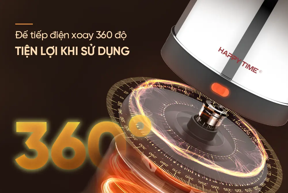 Ấm siêu tốc SUNHOUSE HTD1023 - 1.8 lít, Inox - Ảnh 9