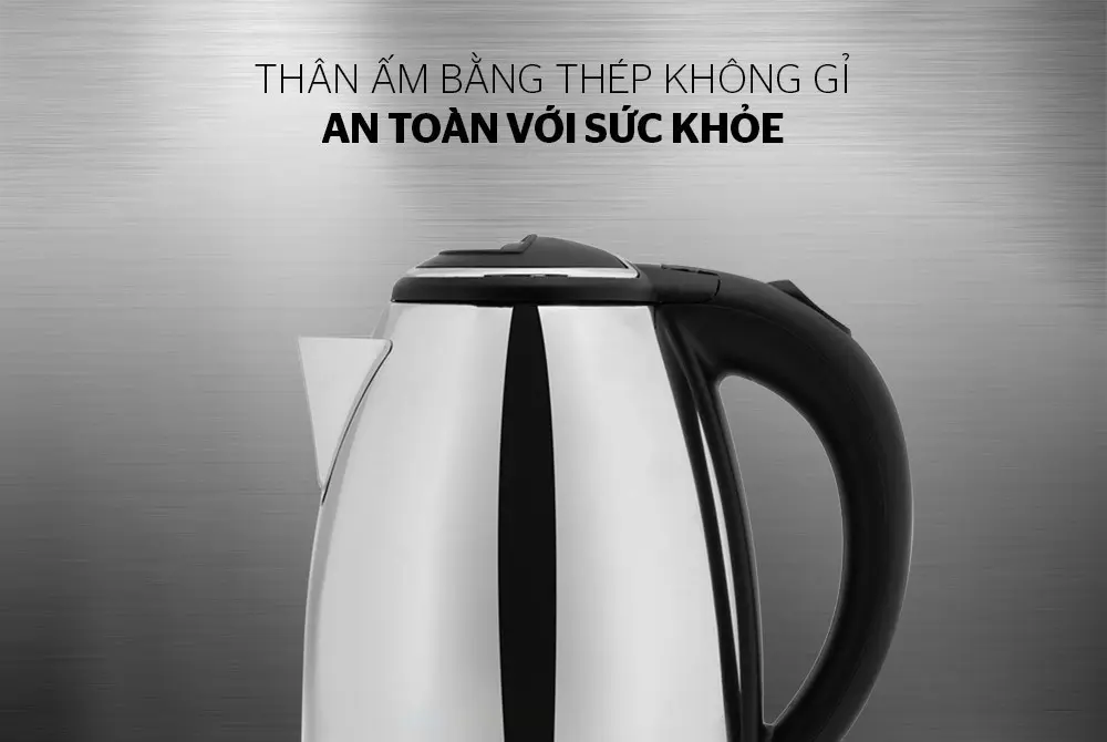 Ấm siêu tốc SUNHOUSE HTD1055 - 1.5 lít, Inox - Ảnh 3