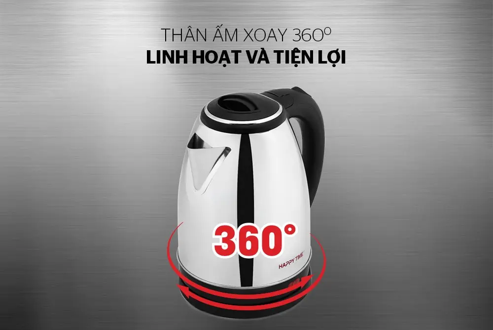 Ấm siêu tốc SUNHOUSE HTD1055 - 1.5 lít, Inox - Ảnh 4