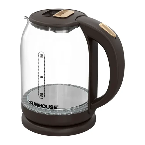 Ấm siêu tốc SUNHOUSE SHD1212 thủy tinh 1,8 lít góc nghiêng phải