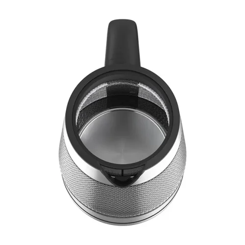 Ấm siêu tốc SUNHOUSE SHD1220 chụp từ trên, thấy miệng ấm và lưới lọc