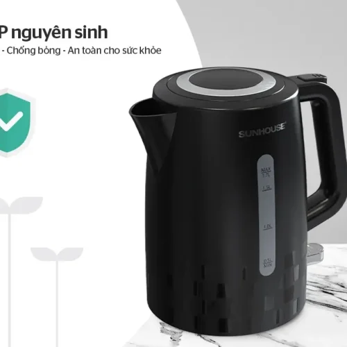 Ấm siêu tốc SUNHOUSE SHD1306 nhựa PP nguyên sinh 1,7 lít