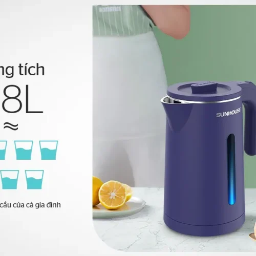 Ấm siêu tốc SUNHOUSE SHD1356 dung tích 1.8 lít màu xanh
