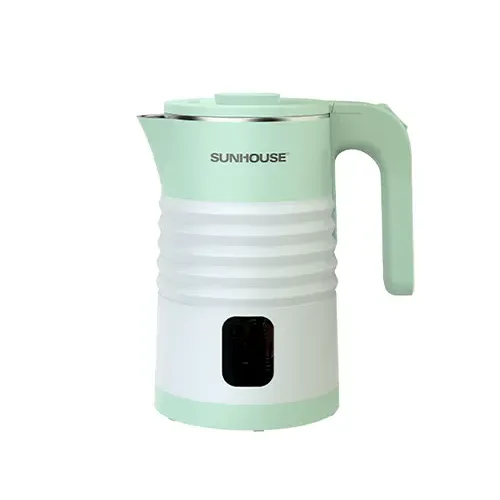 Ấm siêu tốc SUNHOUSE SHD1357 inox 2 lớp 1.8 lít góc chính diện chếch trái