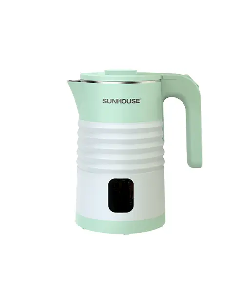 Ấm siêu tốc SUNHOUSE SHD1357 inox 2 lớp 1.8 lít góc chính diện chếch trái