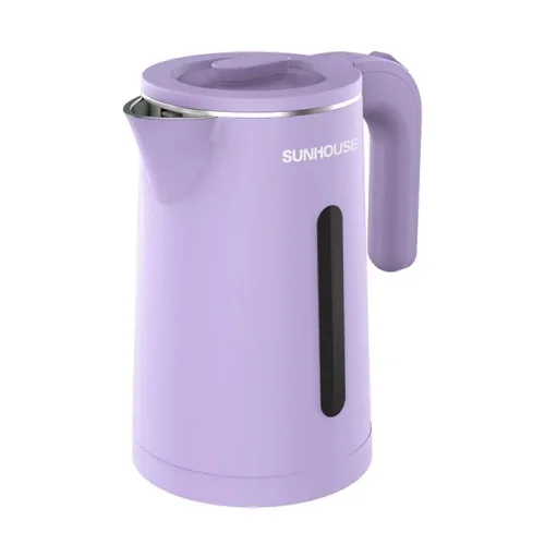 Ấm siêu tốc SUNHOUSE SHD1368KB màu tím chụp góc nghiêng mặt trước