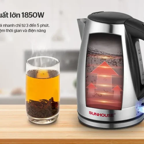 Ấm siêu tốc SUNHOUSE SHD1370 công suất 1850W đun sôi nhanh