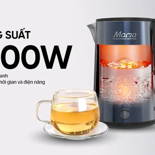 Ấm siêu tốc SUNHOUSE SHD1373 1 lít công suất 1200W đun sôi nhanh